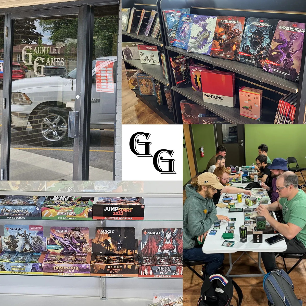 Gauntlet Games Bradley Illinois - featuring Magic the Gathering, Dungeons & Dragons, Warhammer, board games and miniatures.